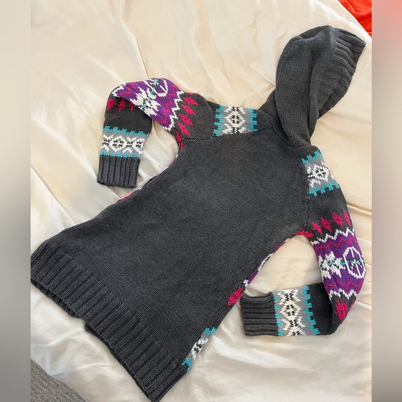 Size 6-7 Sweater Jacket with Nordic Pattern - Picture 3 of 3